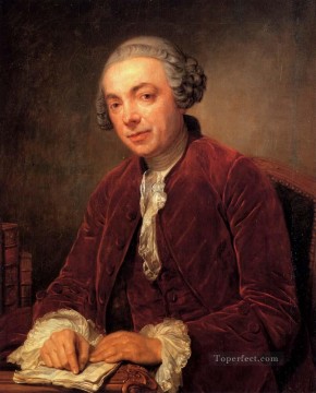Jean Baptiste Greuze Painting - Retrato de Abraham De Roquencourt figura Jean Baptiste Greuze